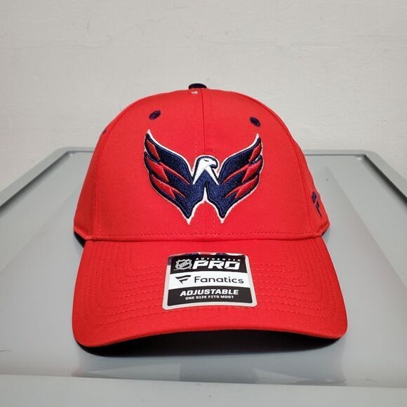 Washington Capitals NHL Fanatics Adjustable OSFA NWT Authentic Pro Red/B… - Picture 1 of 11